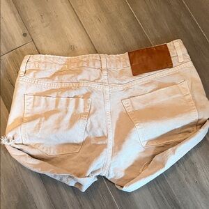 One Teaspoon Tan Jean Shorts